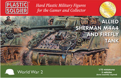 Plastic Soldier Company 62022 Allied Sherman M4A4 Firefly Tank 1:72 Model Kit