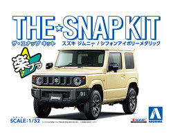 Aoshima 05779 Snap Kit Suzuki Jimny Ivory 1:32 Model Kit