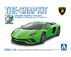 Aoshima 06348 Snap Kit Lamborghini Aventador Green 1:32 Model Kit