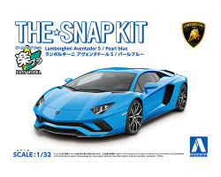 Aoshima 06349 Snap Kit Lamborghini Aventador Blue 1:32 Model Kit