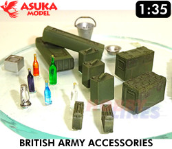 Asuka 35L38 WWII British Army Accessories 1:35 Model Kit