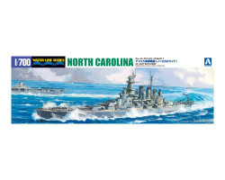 Aoshima 04600 US Navy Battleship USS North Carolina 1:700 Model Kit