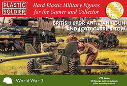 Plastic Soldier Company 62029 British 6pdr AT Gun & Loyd Carrier Tow 1:72 Model Kit