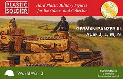 Plastic Soldier Company 62030 German Panzer III Ausf J, L, M, N 1:72 Model Kit