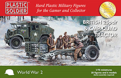 Plastic Soldier Company 62035 25pdr and CMP Quad Tractor 1:72 Model Kit