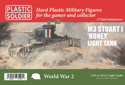 Plastic Soldier Company 62038 M3 Stuart I 'Honey' Light Tank 1:72 Model Kit
