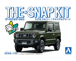Aoshima 05777 Snap Kit Suzuki Jimny Green 1:32 Model Kit