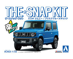 Aoshima 05778 Snap Kit Suzuki Jimny Blue 1:32 Model Kit