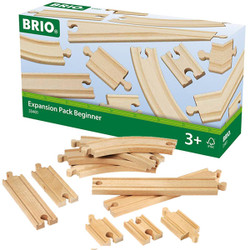 BRIO 33401 Track Expansion Pack Beginner for Wooden Train Set