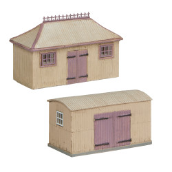 Scenecraft 42-0055C Pagoda Shed and Store Chocolate and Cream