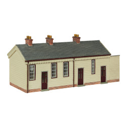 Scenecraft 44-0187B S&DJR Wooden Station Building Chocolate and Cream