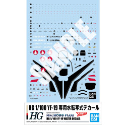 Bandai HG Gunpla YF-19 (Macross Plus) Water-Slide Decal Sheet 64259