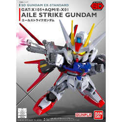 Bandai SD Ex-Standard GAT-X105+AQM/E-X01 Aile Strike Gundam Gunpla Kit 65616