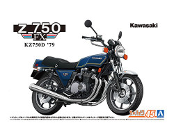 Aoshima 06520 Kawasaki KZ750D Z750FX '79 Custom 1:12 Model Kit