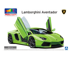 Aoshima 06203 Lamborghini Aventador '11 Green 1:24 Model Kit