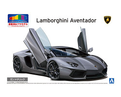 Aoshima 06202 Lamborghini Aventador '11 Gun Metal 1:24 Model Kit