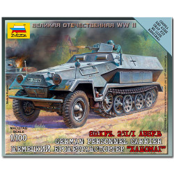 ZVEZDA 6127 Sd.Kfz. 251/1 Ausf B Snap Fit Military Model Kit 1:100