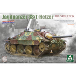 Takom 2171X German WWII Jagdpanzer 38(t) Hetzer Mid Prod. LE 1:35 Model Kit