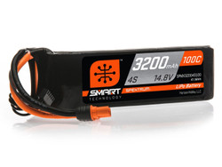 Spektrum 3200mAh 4S 14.8V 100C Smart LiPo Battery; IC3 SPMX32004S100