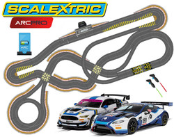 SCALEXTRIC ARC Pro Digital Bundle SL12 Time Trial 2 Car JadlamRacing Set