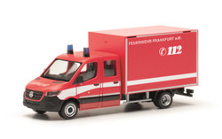 Herpa MB Sprinter 18 Box Van Feuerwehr Frankfurt am Main HO Gauge HA097789