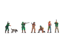 Noch Hunters & Lumberjacks (6) 3D Master Figure Set Z Gauge N44503