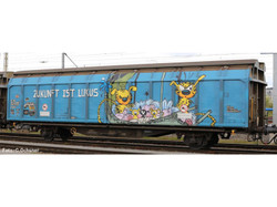 Hobbytrain SBB Hbbillns Van w/Luxus Graffiti VI N Gauge H24666