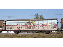 Hobbytrain SBB Hbbillns Van w/Kids Utd Graffiti VI N Gauge H24663