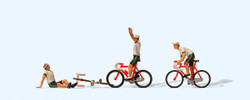 Preiser Racing Cyclists Team 2 (3) Figure Set HO Gauge PR25005