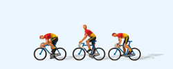 Preiser Racing Cyclists Team 1 (3) Figure Set HO Gauge PR25003