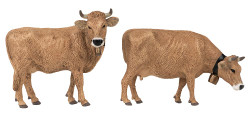 Pola Allgau Brown Cattle (2) Figure Set G Gauge PO331554
