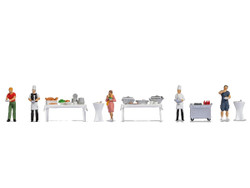 Noch At the Buffet Themed Figure Set HO Gauge N16276