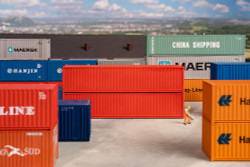Faller 40ft Container Set (2) Red HO Gauge FA182154