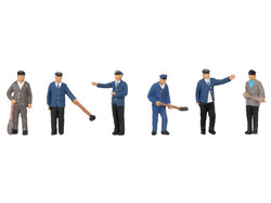 Faller Railway Maintenance Staff (6) Figure Set HO Gauge FA151706