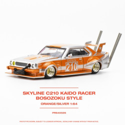 Pop Race Skyline C210 Kaido Racer Bosozoku Style 1:64 Diecast Model PR640026