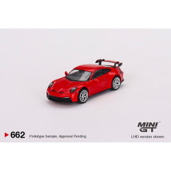 MiniGT Porsche 911 (992) GT3 Guards Red (RHD) 1:64 Diecast Model 662-R