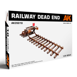 AK Interactive 35010 Rail Track 'Dead End' w/Buffer Stop 1:35 Model Kit