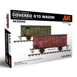 AK Interactive 35502 German Railway Covered G10 Wagon 1:35 Model Kit