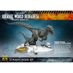 X-Plus Jurassic World: Blue & Beta Velociraptors 1:8 Plastic Model Kit