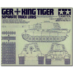 TAMIYA 35165 King Tiger Track Links 1:35 Military Model Kit