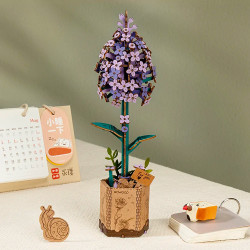 ROBOTIME Rowood Lilac Wooden Flower Craft Kit TW021