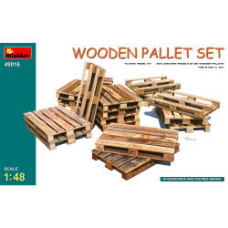 Miniart 49016 Wooden Pallet Set 1:48 Model Kit