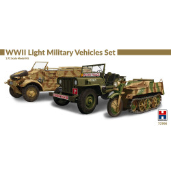 Hobby 2000 72705 WWII Light Military Vehicles Set 1:72 Model Kit