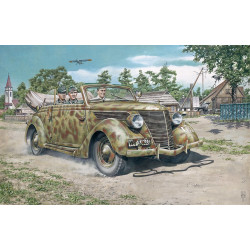 Roden 820 1941 Ford V8-G81 Cabriolet German Staff Car 1:35 Model Kit