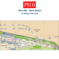 PECO Plan 25a: Bere Alston - Complete N-Gauge Track Pack