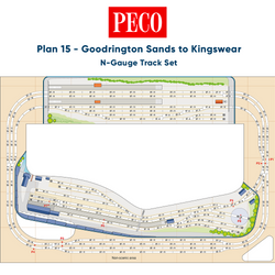 PECO Plan 15: Goodrington Sands to Kingswear - Complete N-Gauge Track Pack