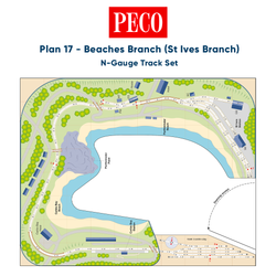 PECO Plan 17: Beaches Branch (St Ives) - Complete N-Gauge Track Pack