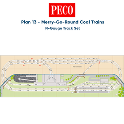PECO Plan 13: Merry-Go-Round Coal Trains - Complete N-Gauge Track Pack