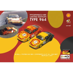 Tiny City Shell Porsche 911 (964) Combo Set Sparky 1:64 Diecast Model