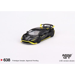 MiniGT Lamborghini Huracan STO Nero Noctis 1:64 Diecast Model 638-R